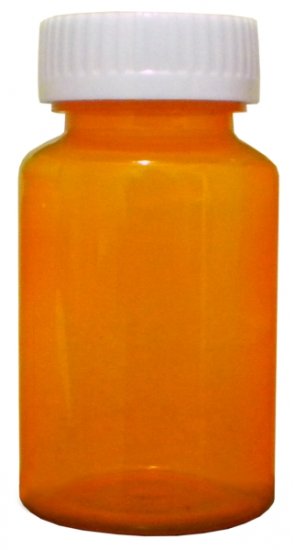 175cc 50DR AMBER Twist-Pro Vials with Child Resistant Closure Caps Included [QTY. 90] - Click Image to Close