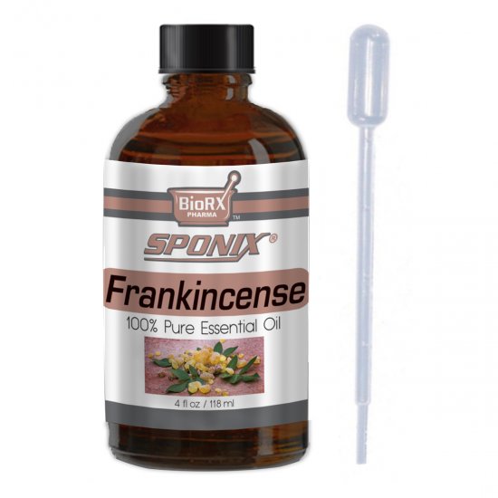 Sponix Frankincense Essential Oil - Aromatherapy and Therapeutic Grade Oil - 100% Pure and Natural - 4 OZ - Click Image to Close
