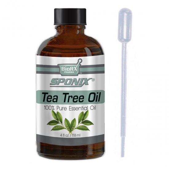 Sponix Tea Tree Essential Oil - Aromatherapy and Therapeutic Grade Oil - 100% Pure and Natural - 4 OZ - Click Image to Close