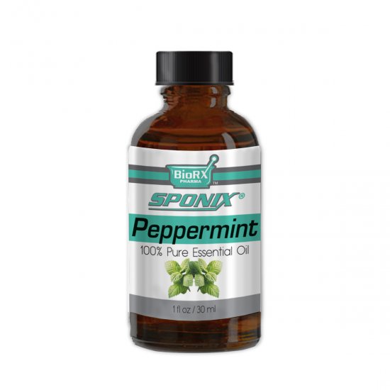 Sponix Peppermint Essential Oil - Aromatherapy and Therapeutic Grade Oil - 100% Pure and Natural - 1 OZ - Click Image to Close