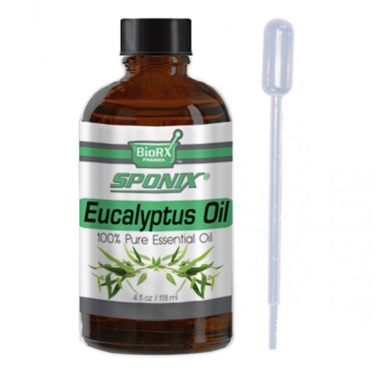 Sponix Eucalyptus Essential Oil - Aromatherapy and Therapeutic Grade Oil - 100% Pure and Natural - 4 OZ - Click Image to Close