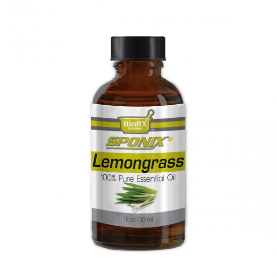 Sponix Lemongrass Essential Oil - Aromatherapy and Therapeutic Grade Oil - 100% Pure and Natural - 1 OZ - Click Image to Close