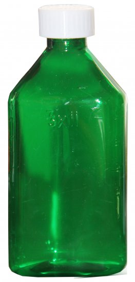 BioRx GREEN Oval Bottles 02 oz with CR Caps [QTY. 100] - Click Image to Close