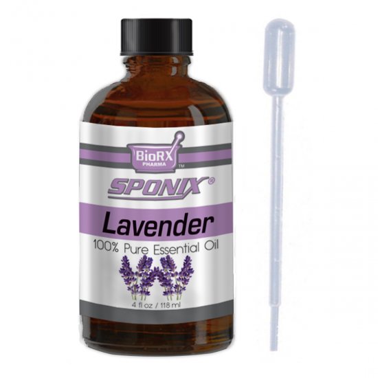 Sponix French Lavender Essential Oil - Aromatherapy and Therapeutic Grade Oil - 100% Pure and Natural - 4 OZ - Click Image to Close