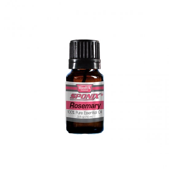 Sponix Rosemary Essential Oil - Aromatherapy and Therapeutic Grade Oil - 100% Pure and Natural - 10 mL - Click Image to Close