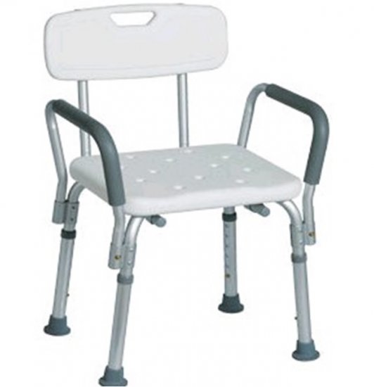 Allied Med Bath Chair W/ Backrest RF-JB206B - Click Image to Close