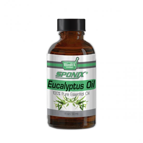 Sponix Eucalyptus Essential Oil - Aromatherapy and Therapeutic Grade Oil - 100% Pure and Natural - 1 OZ - Click Image to Close