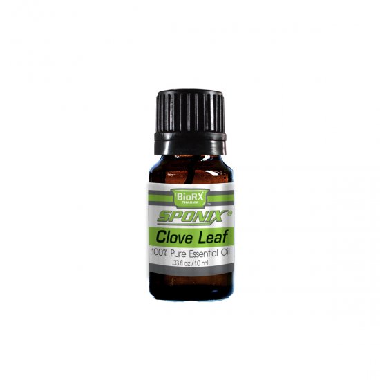 Sponix Clove Leaf Essential Oil - Aromatherapy and Therapeutic Grade Oil - 100% Pure and Natural - 10 mL - Click Image to Close