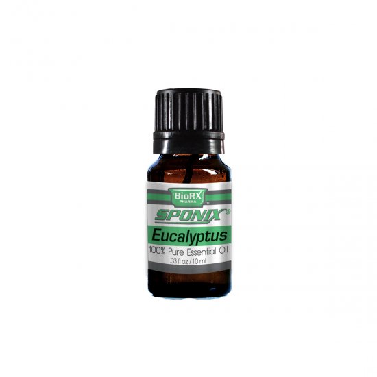 Sponix Eucalyptus Essential Oil - Aromatherapy and Therapeutic Grade Oil - 100% Pure and Natural - 10 mL - Click Image to Close