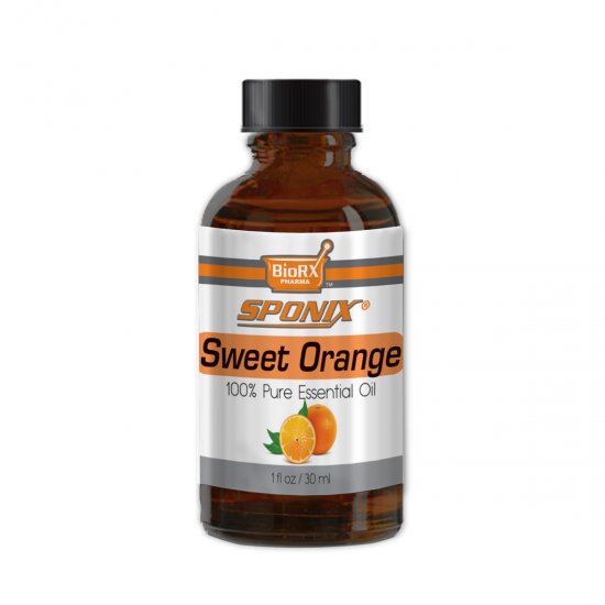 Sponix Sweet Orange Essential Oil - Aromatherapy and Therapeutic Grade Oil - 100% Pure and Natural - 1 OZ - Click Image to Close