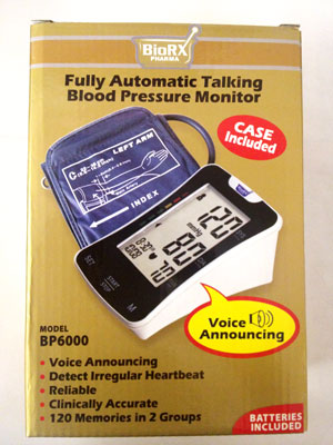 Arm Type Fully Automatic Talking Blood Pressure Monitor - Click Image to Close