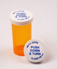 BioRx 13 Dram Amber Vials with Child Resistant Caps [QTY. 320]
