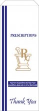Bags White 5" X 2" X 10" (Rx Bags) 2000 per Case [With Print]
